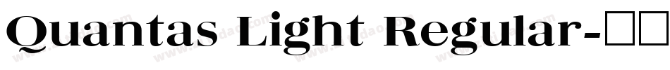 Quantas Light Regular字体转换
